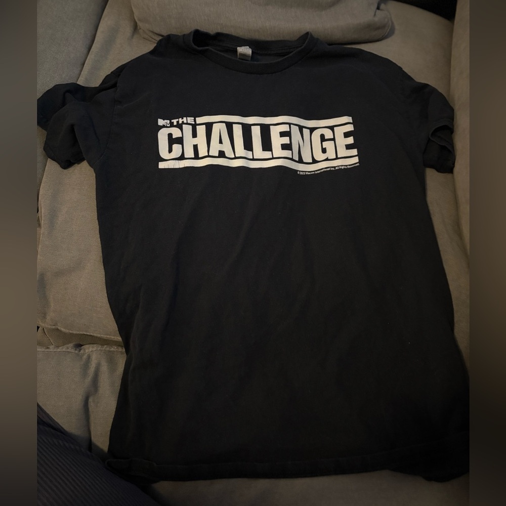 Black 'The Challenge' T-Shirt
